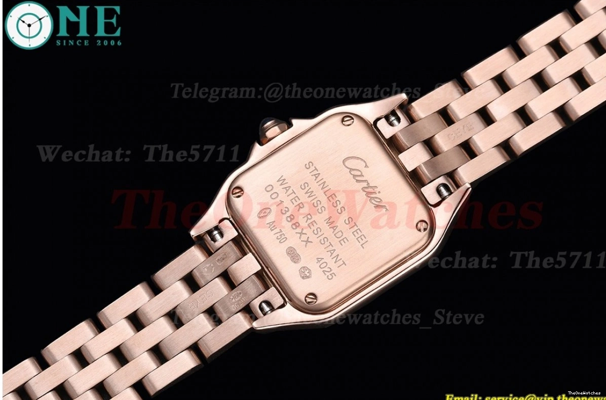 8848F RG Ladies Secrete 22mm Dial White RG Swiss Dia Qtz Panthere De 0423